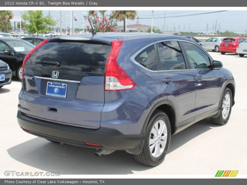 Twilight Blue Metallic / Gray 2013 Honda CR-V EX