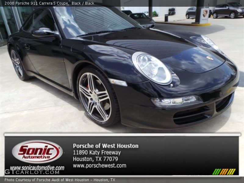 Black / Black 2008 Porsche 911 Carrera S Coupe