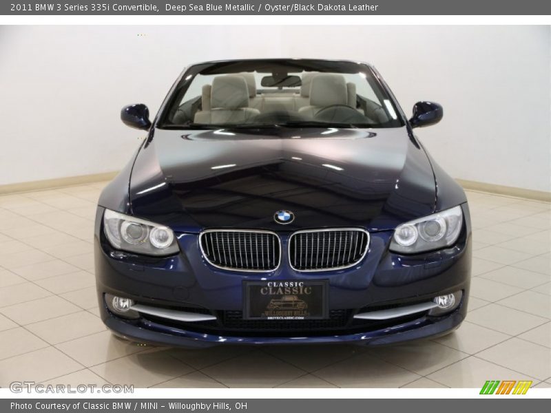 Deep Sea Blue Metallic / Oyster/Black Dakota Leather 2011 BMW 3 Series 335i Convertible