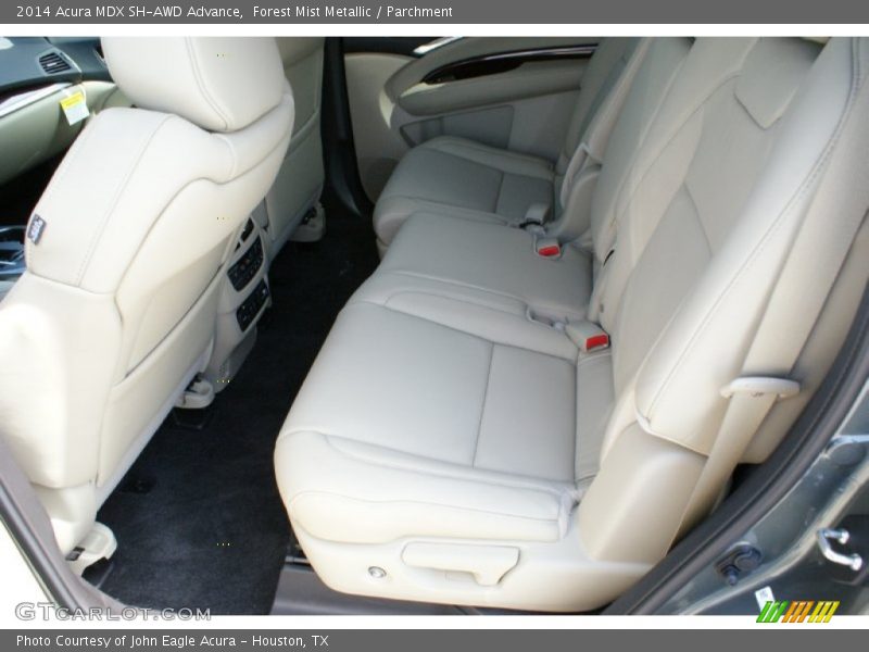 Forest Mist Metallic / Parchment 2014 Acura MDX SH-AWD Advance