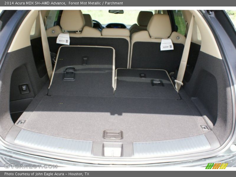 Forest Mist Metallic / Parchment 2014 Acura MDX SH-AWD Advance