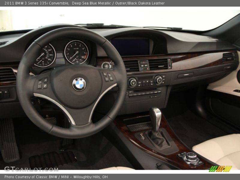 Deep Sea Blue Metallic / Oyster/Black Dakota Leather 2011 BMW 3 Series 335i Convertible