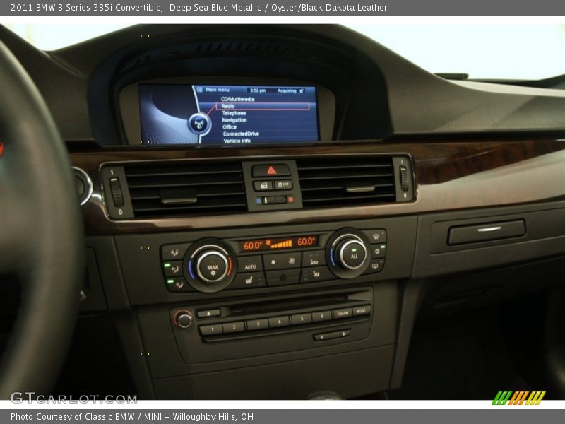 Deep Sea Blue Metallic / Oyster/Black Dakota Leather 2011 BMW 3 Series 335i Convertible
