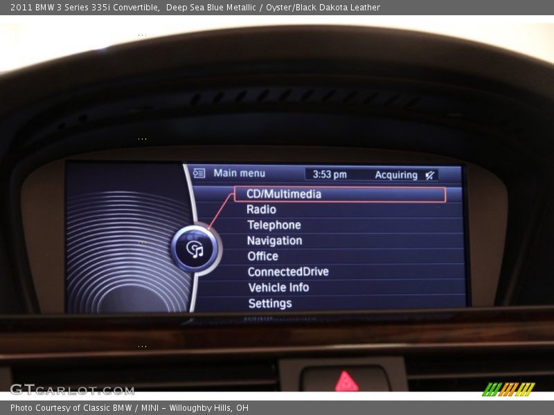 Deep Sea Blue Metallic / Oyster/Black Dakota Leather 2011 BMW 3 Series 335i Convertible