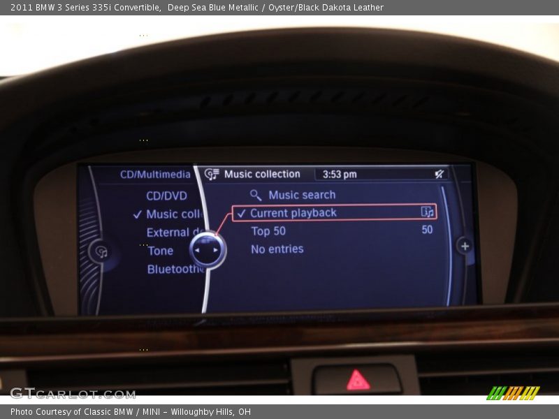 Deep Sea Blue Metallic / Oyster/Black Dakota Leather 2011 BMW 3 Series 335i Convertible