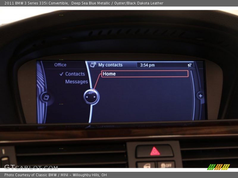 Deep Sea Blue Metallic / Oyster/Black Dakota Leather 2011 BMW 3 Series 335i Convertible