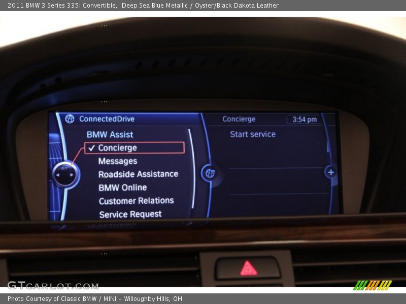 Deep Sea Blue Metallic / Oyster/Black Dakota Leather 2011 BMW 3 Series 335i Convertible