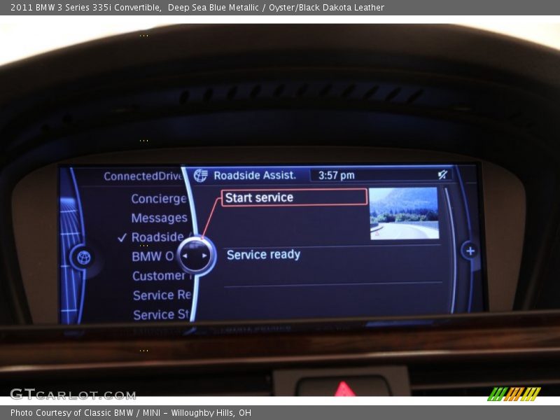 Deep Sea Blue Metallic / Oyster/Black Dakota Leather 2011 BMW 3 Series 335i Convertible