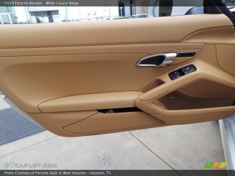 White / Luxor Beige 2014 Porsche Boxster