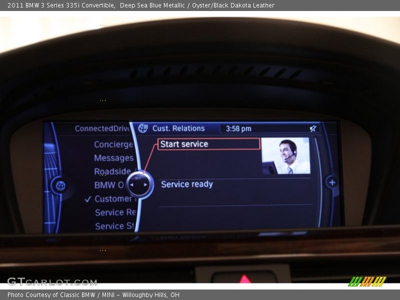 Deep Sea Blue Metallic / Oyster/Black Dakota Leather 2011 BMW 3 Series 335i Convertible