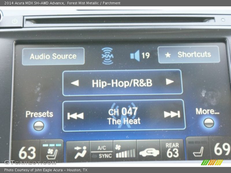 Forest Mist Metallic / Parchment 2014 Acura MDX SH-AWD Advance