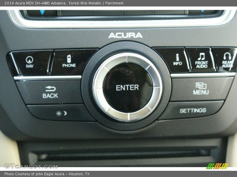 Forest Mist Metallic / Parchment 2014 Acura MDX SH-AWD Advance