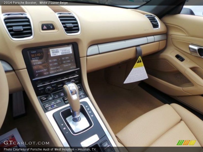 White / Luxor Beige 2014 Porsche Boxster