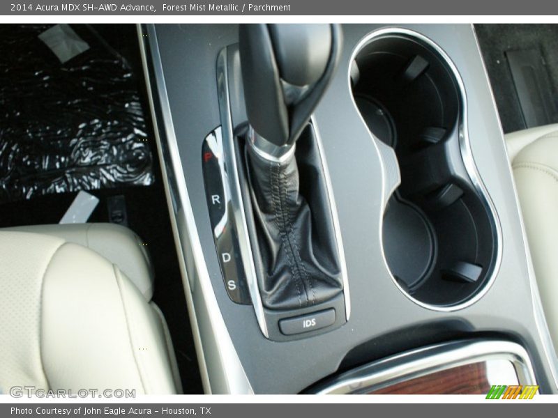 Forest Mist Metallic / Parchment 2014 Acura MDX SH-AWD Advance