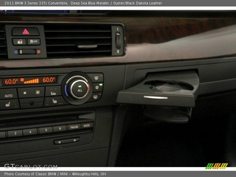 Deep Sea Blue Metallic / Oyster/Black Dakota Leather 2011 BMW 3 Series 335i Convertible