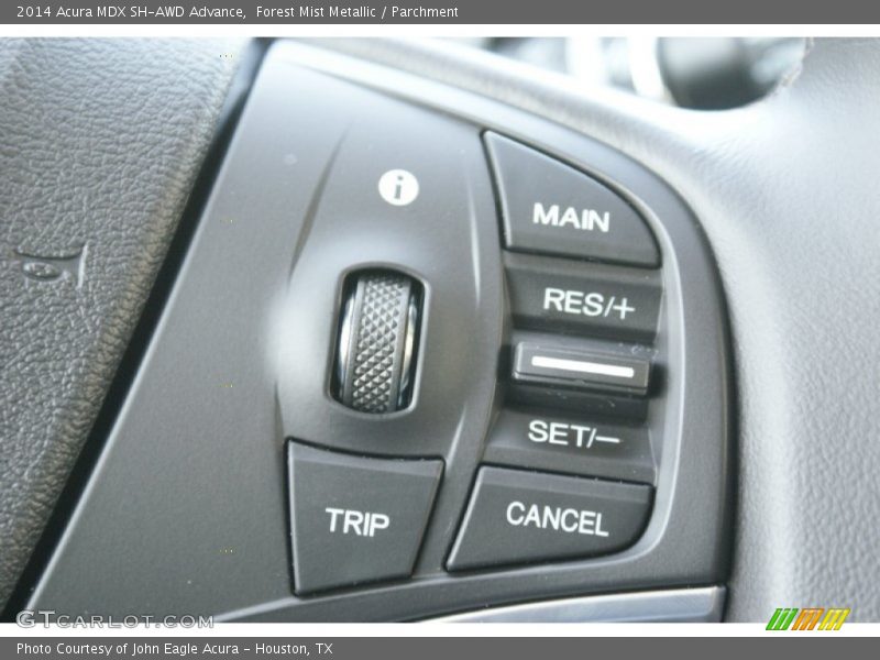 Forest Mist Metallic / Parchment 2014 Acura MDX SH-AWD Advance