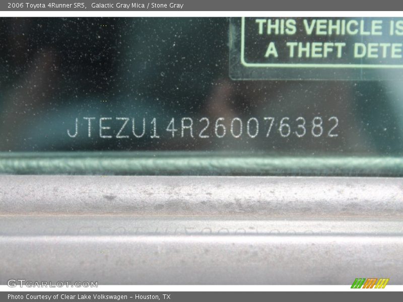 Galactic Gray Mica / Stone Gray 2006 Toyota 4Runner SR5