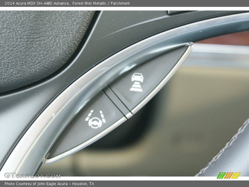 Forest Mist Metallic / Parchment 2014 Acura MDX SH-AWD Advance