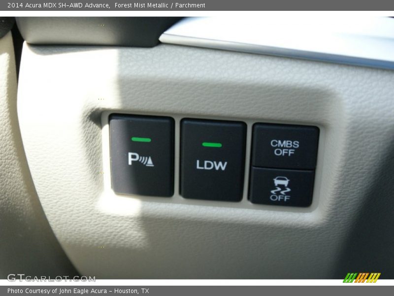 Forest Mist Metallic / Parchment 2014 Acura MDX SH-AWD Advance