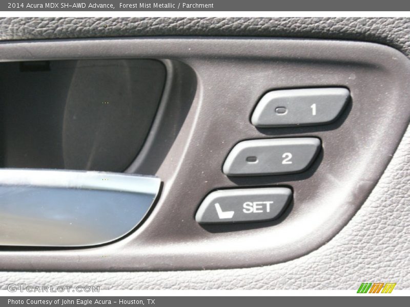 Forest Mist Metallic / Parchment 2014 Acura MDX SH-AWD Advance