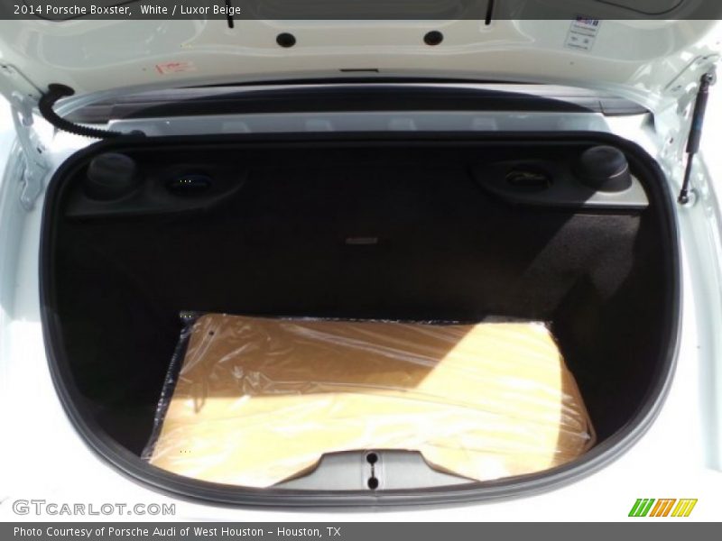 White / Luxor Beige 2014 Porsche Boxster