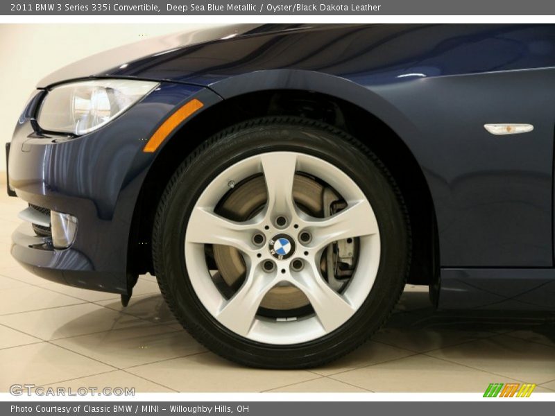 Deep Sea Blue Metallic / Oyster/Black Dakota Leather 2011 BMW 3 Series 335i Convertible