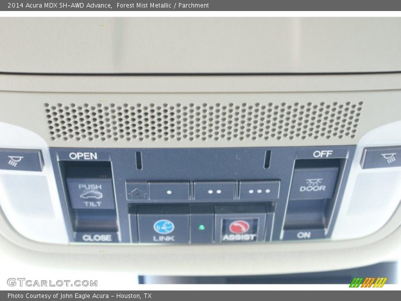 Forest Mist Metallic / Parchment 2014 Acura MDX SH-AWD Advance