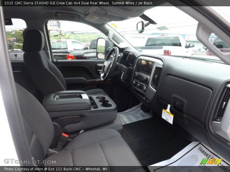  2015 Sierra 3500HD SLE Crew Cab 4x4 Dual Rear Wheel Jet Black Interior
