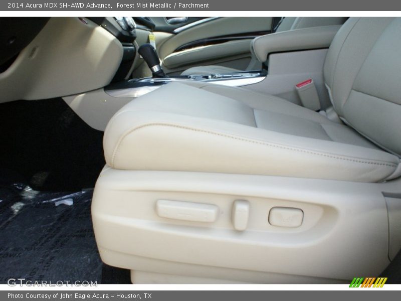 Forest Mist Metallic / Parchment 2014 Acura MDX SH-AWD Advance