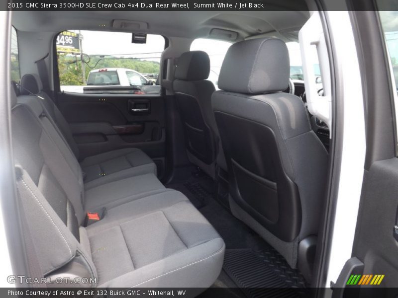 Rear Seat of 2015 Sierra 3500HD SLE Crew Cab 4x4 Dual Rear Wheel