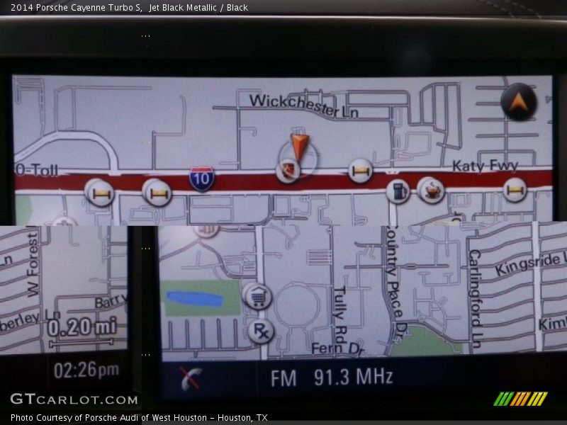 Navigation of 2014 Cayenne Turbo S