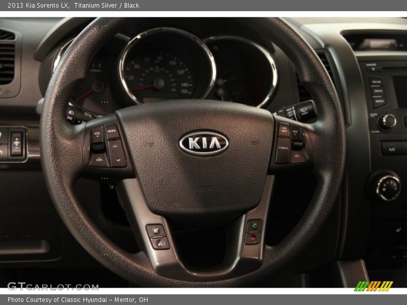 Titanium Silver / Black 2013 Kia Sorento LX