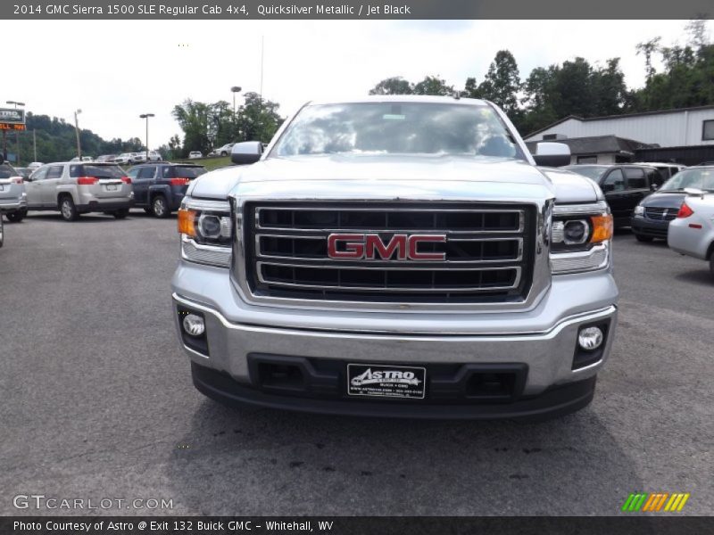 Quicksilver Metallic / Jet Black 2014 GMC Sierra 1500 SLE Regular Cab 4x4