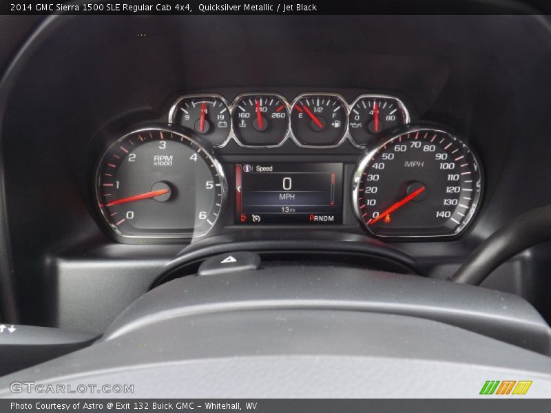 Quicksilver Metallic / Jet Black 2014 GMC Sierra 1500 SLE Regular Cab 4x4