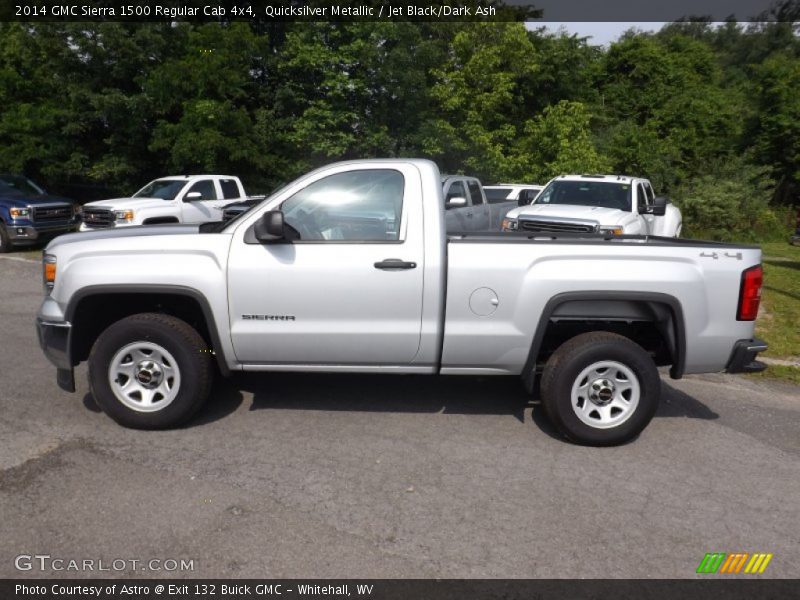 Quicksilver Metallic / Jet Black/Dark Ash 2014 GMC Sierra 1500 Regular Cab 4x4