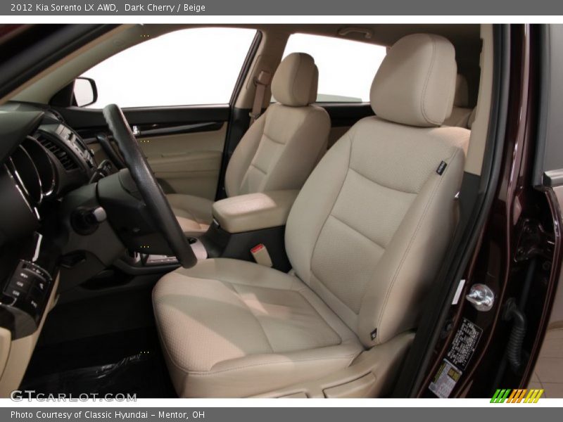  2012 Sorento LX AWD Beige Interior