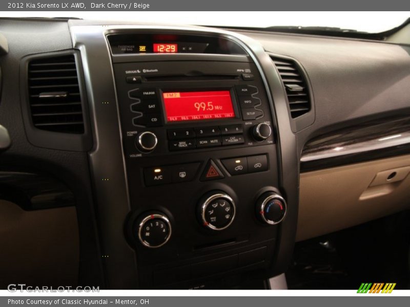 Controls of 2012 Sorento LX AWD