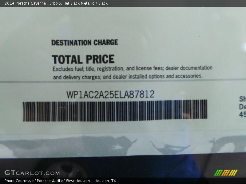 Jet Black Metallic / Black 2014 Porsche Cayenne Turbo S