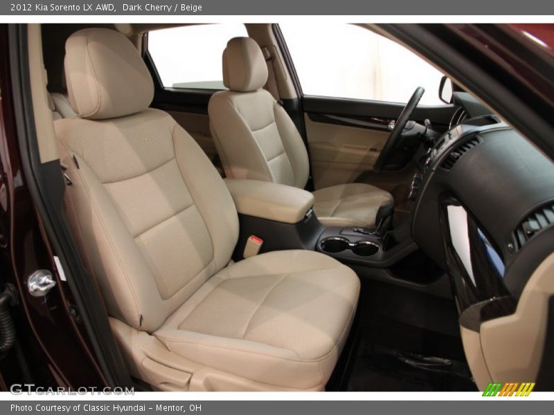 Front Seat of 2012 Sorento LX AWD