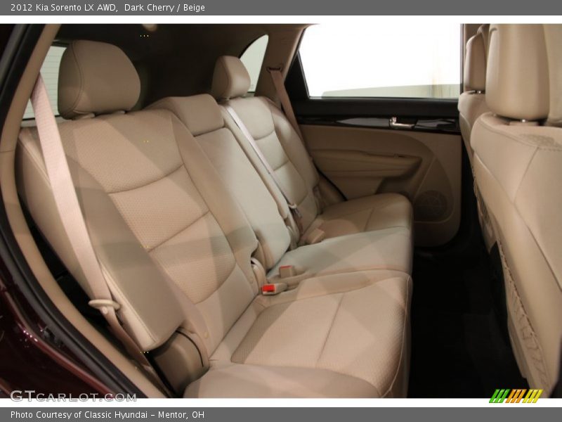 Rear Seat of 2012 Sorento LX AWD