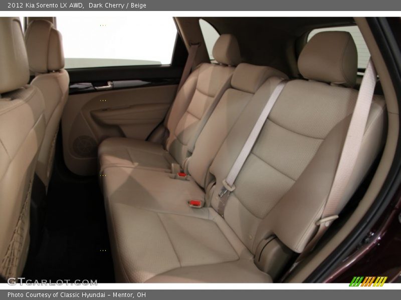 Rear Seat of 2012 Sorento LX AWD