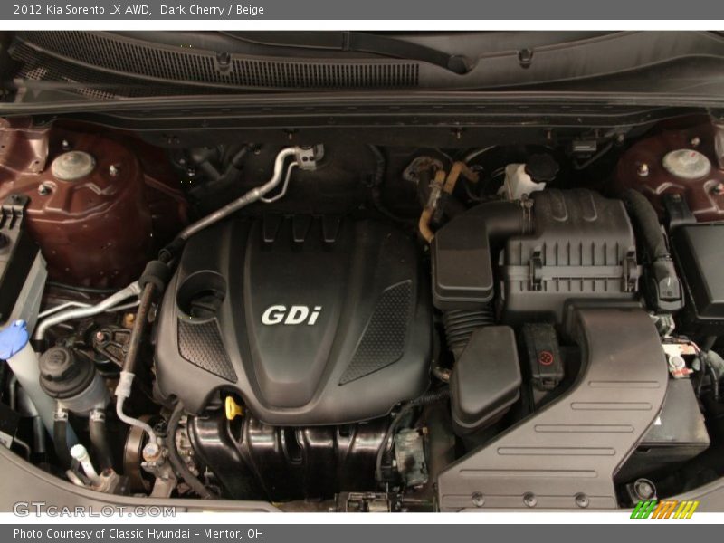  2012 Sorento LX AWD Engine - 2.4 Liter GDI DOHC 16-Valve Dual CVVT 4 Cylinder