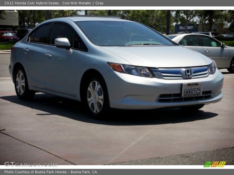 Cool Mist Metallic / Gray 2012 Honda Civic Hybrid Sedan