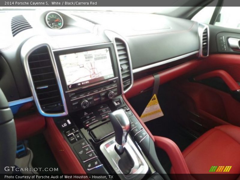 White / Black/Carrera Red 2014 Porsche Cayenne S