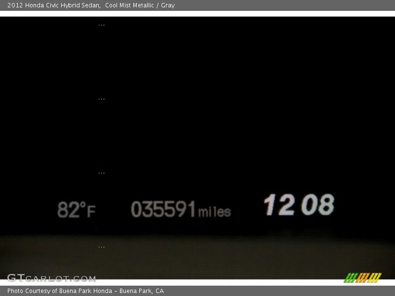 Cool Mist Metallic / Gray 2012 Honda Civic Hybrid Sedan