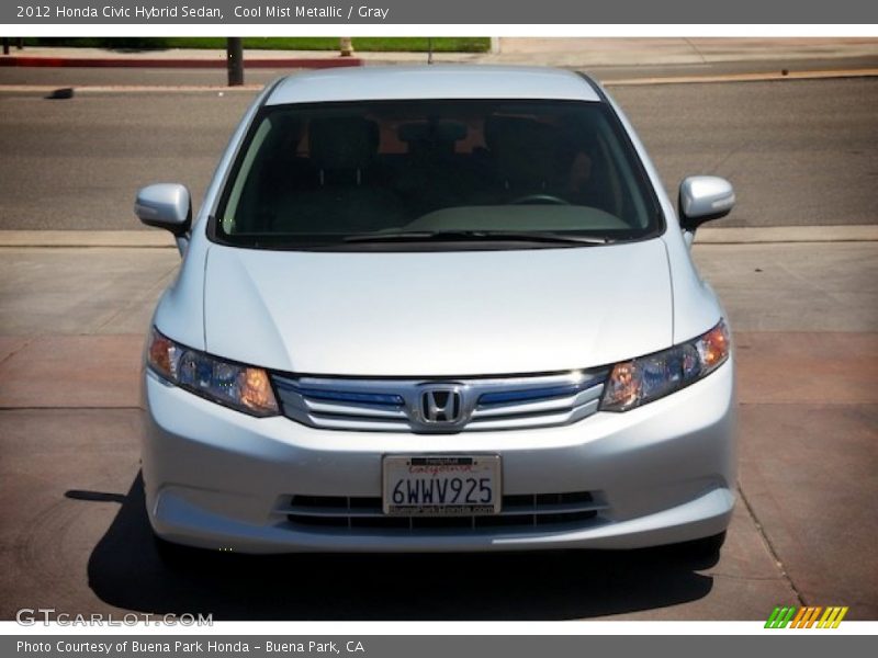 Cool Mist Metallic / Gray 2012 Honda Civic Hybrid Sedan