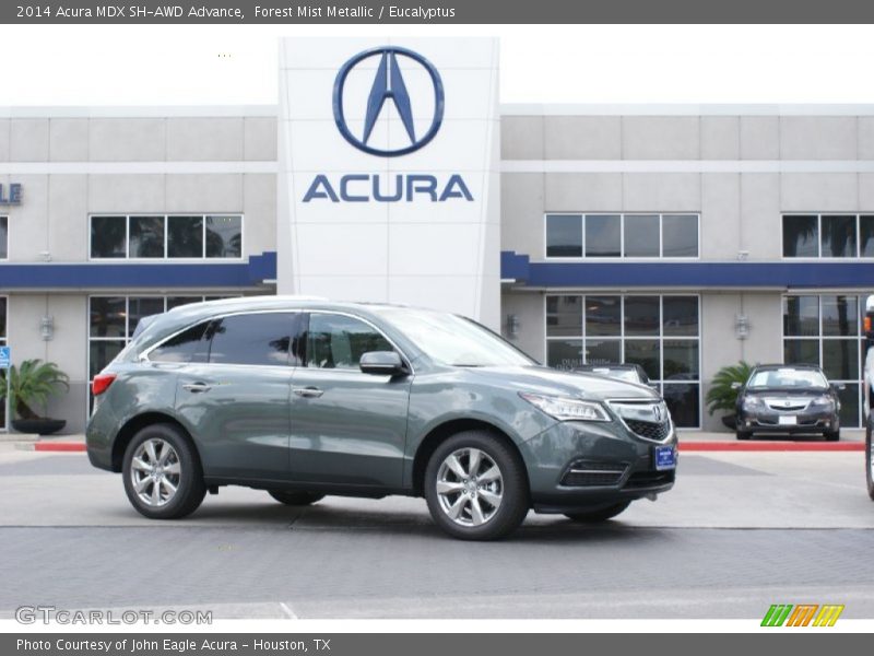 Forest Mist Metallic / Eucalyptus 2014 Acura MDX SH-AWD Advance