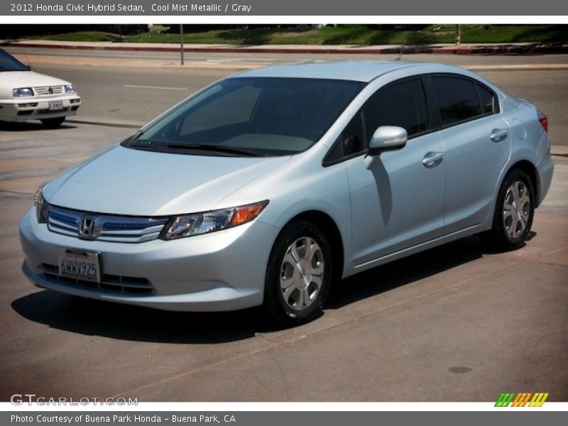 Cool Mist Metallic / Gray 2012 Honda Civic Hybrid Sedan