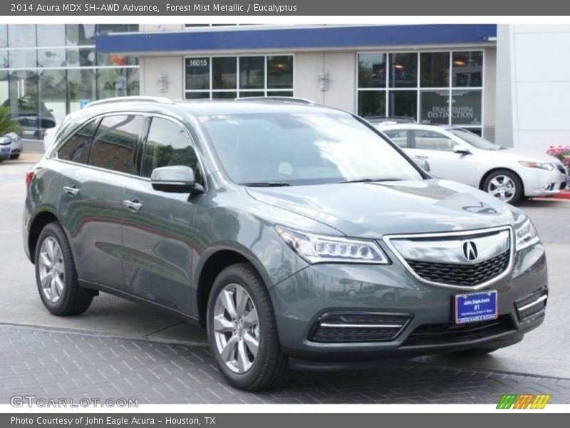Forest Mist Metallic / Eucalyptus 2014 Acura MDX SH-AWD Advance