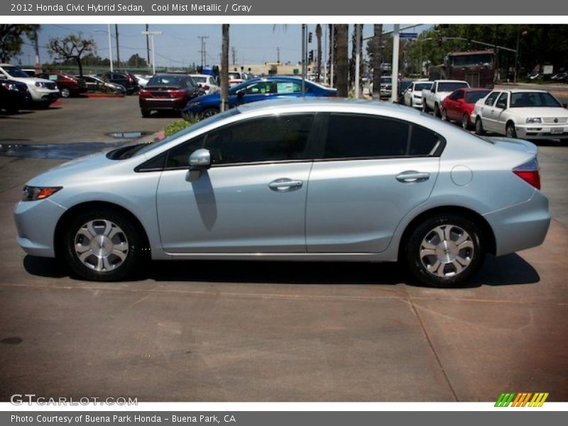 Cool Mist Metallic / Gray 2012 Honda Civic Hybrid Sedan
